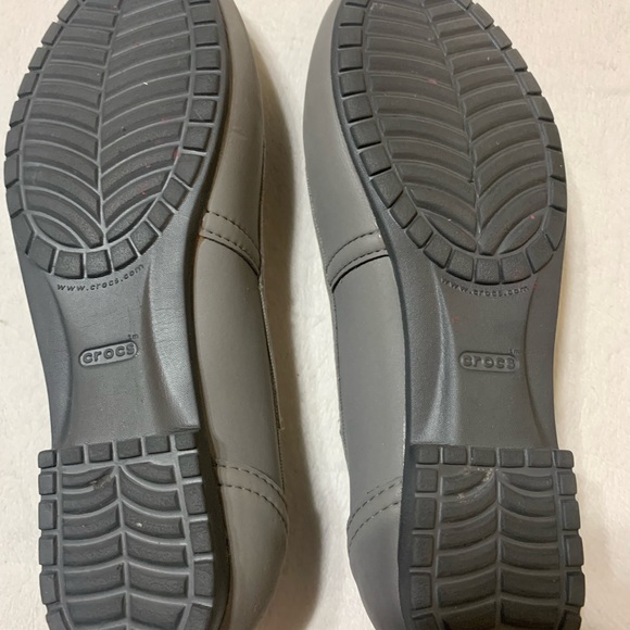 🦋 Crocs Women’s Marin Colorlite Gray Ballet Slip On Flats Size W7. - Picture 8 of 9